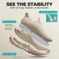 thumbnail image 3 of ALLSWIFIT Women's Slip-On Walking Shoes | Hands-Free Cushioned Sneakers with Arch Support for Running, Gym, Tennis & Everyday Comfort, 3 of 9