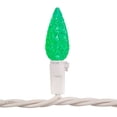 thumbnail image 4 of Northlight LED C6 Faceted Christmas Lights - Green - 22.5' White Wire - 70ct, 4 of 8