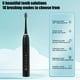 thumbnail image 5 of Cepillo de dientes eléctrico con 4 cabezas de cepillo y 6 modos - 42.000 VPM, temporizador de 2 minutos, impermeable IPX7, recargable USB - Negro/Blanco/Rosa/Verde, 5 of 6