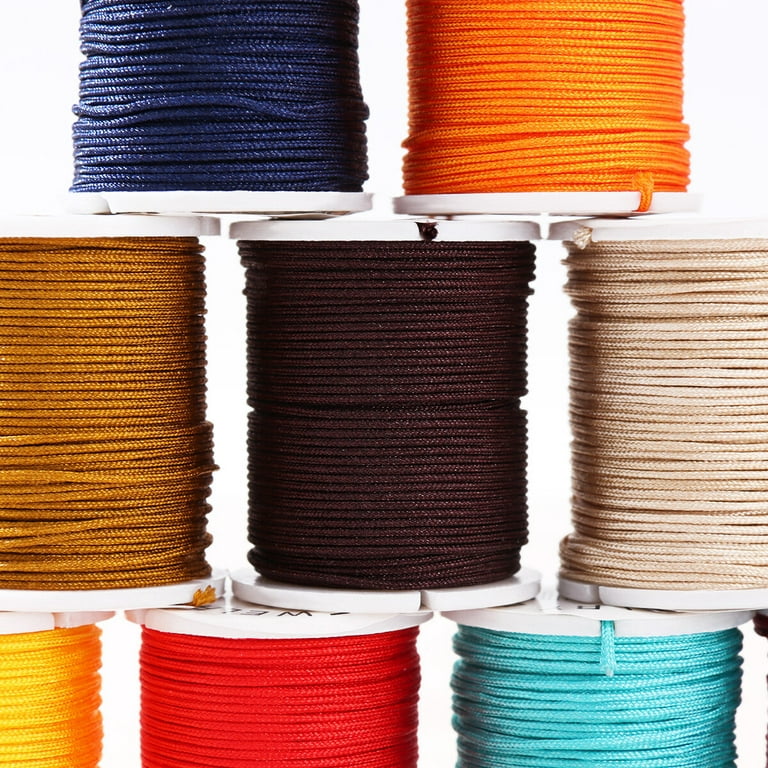 10 Rolls Mixed Color Nylon Cord Beading Thread String 1mm Jellery