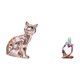thumbnail image 5 of Estatua De Gato Pensador, Figura Decorativa, Escultura Animal, Arte, Artesanía, Adorno Para Chimenea, Resina, Figura Coleccionable Abstracta De Escritorio Para Dormitorio, Cajón, Oficina,, 5 of 8