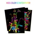 thumbnail image 5 of QMUFAS Scratch Paper Arts and Crafts Kits, Rainbow Cards Drawing Crafts for Adults Kids 3 4 5 6 7 8-12 Years Old Girls & Boys (70 Pieces), 5 of 8