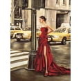 thumbnail image 2 of Rovere, Edoardo 25x32 Gold Ornate Wood Framed with Double Matting Museum Art Print Titled - Woman in New York, 2 of 4
