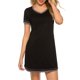 thumbnail image 1 of Vestido, Vestido de tumbona para mujer, camisones sueltos de manga corta, pijamas para descansar Meterk Negro/XX-grande, 1 of 7