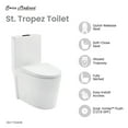 thumbnail image 3 of St. Tropez One Piece Elongated Toilet Dual Vortex™ Flush, Black Hardware, 3 of 14