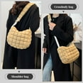 thumbnail image 2 of JUYGO Puffer Tote Bag for Women Lightweight Quilted Padding Bag Large Soft Puffy Crossbody Shoulder Bag Purse, 2 of 7