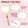 thumbnail image 3 of Uxcell 3 Pack Beadable Mirrors with Handle, 6.4 Inch Long Heart Shape Bead Mirror Bars Removable for DIY Crafts(Yellow), 3 of 7
