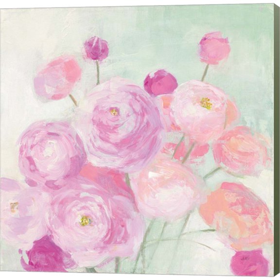 Soft Ranunculus by Julia Purinton, Canvas Wall Art, 12W x 12H