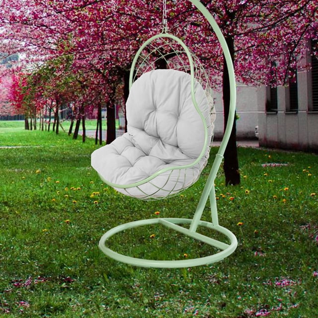 SEWCHICS Swing Replacement Cushions Grey Polyester Designed For Relaxation 1Pcs