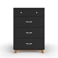 thumbnail image 4 of Child Craft Soho 42" Interlocking 4-Drawer Chest for Nursery or Bedroom, Tip-Resistant, Modern Style, Ebony, 4 of 6