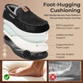 thumbnail image 5 of VeraCosy Men's Classic Microsuede Moccasin Slippers Soft Memory Foam Closed-Back Indoor Outdoor House Shoes, 5 of 10