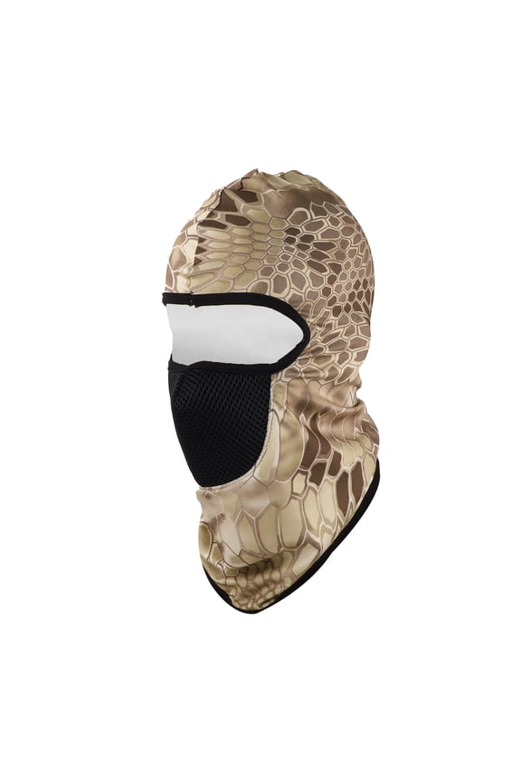1 Pc Snake Pattern Balaclava Face Mask Brown