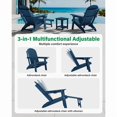 thumbnail image 3 of WINSOON All-Weather HDPE Adirondack Chair, Folding Design, Wide Seat with Cup Holder for Garden, Yard & Patio,Grey, 3 of 6