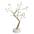 thumbnail image 2 of Lámpara de mesa con forma de árbol de bonsái, 36 LED, estilo nórdico perlado, luz cálida, para decoración de dormitorio navideño, 2 of 14