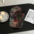 thumbnail image 4 of Cadorn 1 PCS Mesh Sequin Baseball Cap, Breathable Sun Hat with UPF Protection, Korean Style Adjustable Fashion Cap for Outdoor Travel Summer Casual Outfits, 4 of 6