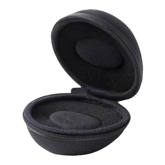 Milageto Portable Single Watch Box Multipurpose Black Sturdy with Zipper Storage Case