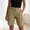 Khaki, variant on BUIGTTKLOP Women's Lightweight Hiking Cargo Shorts for Running Athletic Camping Travel Golf with Pockets