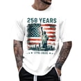 thumbnail image 3 of Usa 250Th Anniversary Shirt Commemorative T Shirt Anniversary Celebration Soft Casual Mens Tees White M, 3 of 5