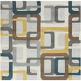 thumbnail image 4 of Hauteloom Harlech Wool Living Room, Bedroom Area Rug - Contemporary - Navy, Gray, Mustard - 10' x 14', 4 of 12