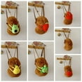 thumbnail image 6 of Soft Cartoon Capybara Backpack Strawberry Pear Capybara Crossbody Bag Red Headscarf Turtle Plush Animal Daypack Couple, 6 of 6