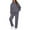 GY2, variant on Womens 2 Piece Outfits Lounge Hoodie Oversized Sweatshirt Jogger Sweatpants Y2K Tracksuit Sweatsuit Set Fall Clothes Gray L