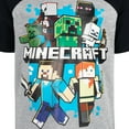 thumbnail image 5 of Minecraft Creeper Enderman Steve Little Boys T-Shirt and French Terry Shorts Outfit Set Little Kid to Big Kid, 5 of 5