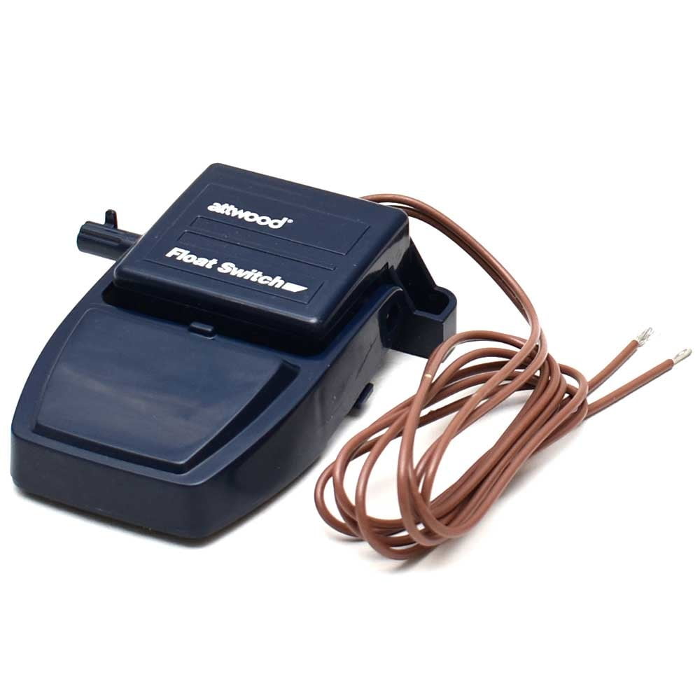 Attwood Boat Float Switch 42021 4 3/8 x 3 7/8 Inch 12V Blue White