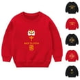 thumbnail image 4 of Coerni Kids New Year Pullover Clothes Winter Warm Crew Neck Children's Printed Casual Soft Cozy Sweater Teen Boys Girls, 4 of 4