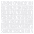 thumbnail image 1 of Unique Bargains 3 Inch Letter Stencils Number Stencils, 63 Pack Reusable Alphabet Templates Numbers Stencil Set Style 10, White, 1 of 6