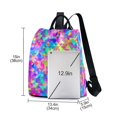 thumbnail image 3 of FORMRS Women's Travel Backpack Purse Anti-Theft Hidden Pockets Casual Shoulder Bag, Vibrant Geometric Pattern, 3 of 7