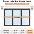 thumbnail image 6 of OLV Silver Curtain Rods 36-120 Inch Decorative Vintage Crystal 1'' Diameter with Silver Foil Finials, 6 of 9