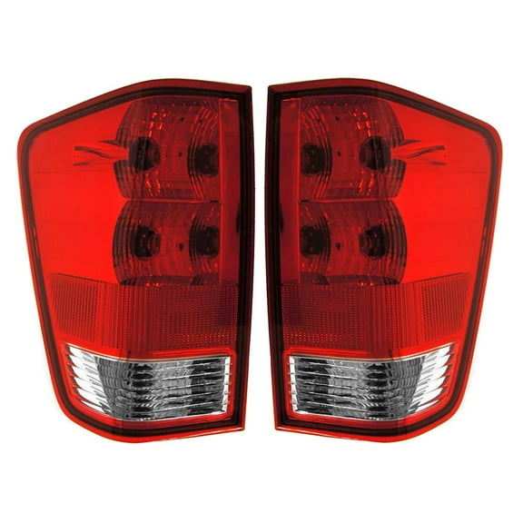 EPIC LIGHTING OE Style Halogen Tail Lights w/o Utility Bed Compartment Assembly Replacement for NISSAN 04-15 TITAN [ NI2800161 NI2801161 265557S227 26550ZH225 ] Pair
