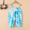 thumbnail image 3 of Toddle Sleeveless Jumpsuit with Tie-dye Pattern Printing Elastic Closure Clothing, 3 of 4