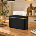 Six Paper Carpentry Countertop Multifold Paper Towel Dispenser, Glossy Black, Single Sheet ...