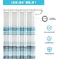 thumbnail image 2 of Ombre Beige Stripe Shower Curtain, Oil Painting Abstract Grey Shower Curtain, Decorative Shower Curtains for Bathroom, Waterproof & Washable (72x72 inch, BlueBeige), 2 of 6