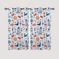 thumbnail image 4 of Dragonfly Floral Kitchen Curtains and Valances Set 3 Pieces Rod Pocket Small Kitchen Curtains Washable Drape Window Treatment Set for Farmhouse Rustic Home Decor (54"x18"+27.5"x24"x2), 4 of 6