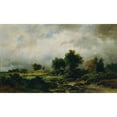 thumbnail image 3 of Remigius Adrianus van Haanen 14x10 Black Modern Framed Museum Art Print Titled - Summer Landscape (1869), 3 of 5