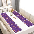 thumbnail image 2 of Purple Halloween Pumpkins Bats and Spiders Summer Placemats Table Placemats Set Of 6-Linen Kitchen Washable Placemats Table Mats 11.8"x17.7" Non-Slip Heat Resistant, 2 of 5