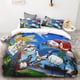 thumbnail image 4 of Juego de edredón con estampado digital 3D de Sonic Boy, 3 piezas, suave, 100 % poliéster, tamaño king, para adolescentes, regalo, 4 of 5