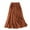 #188-Orange, variant on AUNVITO Women's Plus Size Vintage Elastic Waist Flowy A-Line Maxi Skirt With Lined Inner Layer, Retro Loose Fit Stretchy Casual Skirt