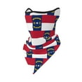 thumbnail image 7 of Sun Protection Face Mask Neck Gaiter Windproof Scarf North Carolina Flag Sunscreen Breathable Bandana Balaclava For Sport Outdoor, 7 of 7