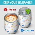 thumbnail image 4 of Modern 12oz Stainless Steel Insulated Wine Tumbler with Lid and Straw – Double Wall Vacuum Mug for Hot & Cold Drinks, 304 Steel Interior, Sweat-Free Design, 4 of 5
