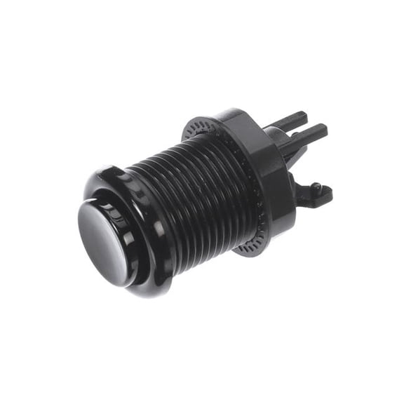 3A 120V SPDT Black S200 Pushbutton Switch
