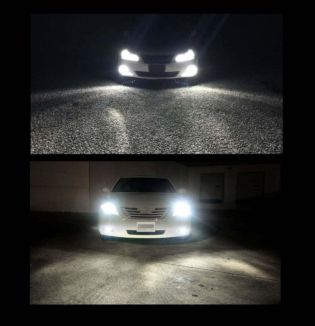 2x H11/H8 LED Fog Light Premium White For Chevrolet Malibu Dodge Ford GMC Honda Jeep Nissan Toyota