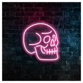 thumbnail image 1 of Letrero De Neón De Calavera, Ideal Para Fiestas, Festivales, Decoración De Pared Personalizada, Regulable, 38cmx38cm, 1 of 2