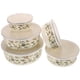 thumbnail image 1 of Juego de 5 cuencos esmaltados para conservar alimentos frescos, ideales para ensaladas y frutas, con tapa., 1 of 7