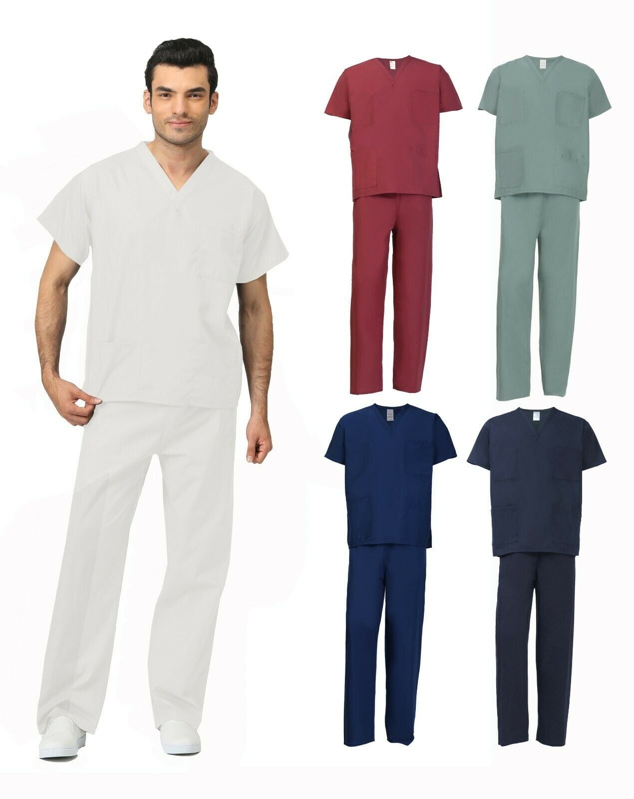 Reversible Color Scrubs Top or Pants Bottom or Whole Set Work wear