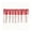 Red, variant on Lenkho Gingham Lace Café Curtains, Ruffled Bow Decor Tier Short Curtain, Rod Pocket Semi‑Sheer Checkered Kitchen Window Curtain, Machine Washable Small Window Treatment, Curtain Rod Not Included