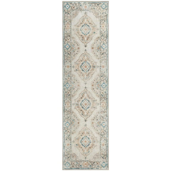 Dalyn Marbella Area Rug MB1 Mb1 Ivory Ivory Blocks Diamond 2' 3" x 7' 6" Rectangle