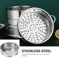 thumbnail image 4 of CIMAXIC Stainless Steel Food Steamer Kitchen Steaming Rack Food Steaming Tool for Home,8.5"X7.87"X2.6", 4 of 5